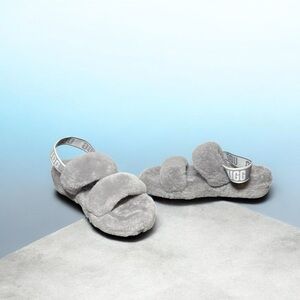 UGG Women's Oh Yeah Slide Slippers Soft Wool Amethyst Size 9 Shoes Worn Once